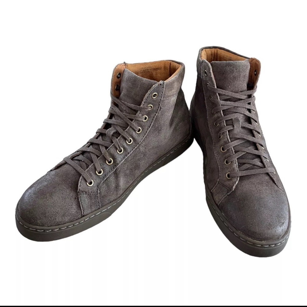 BORN Men’s Brown Suede Distressed Leather Lace Up Casual Boots Size 8.5 M